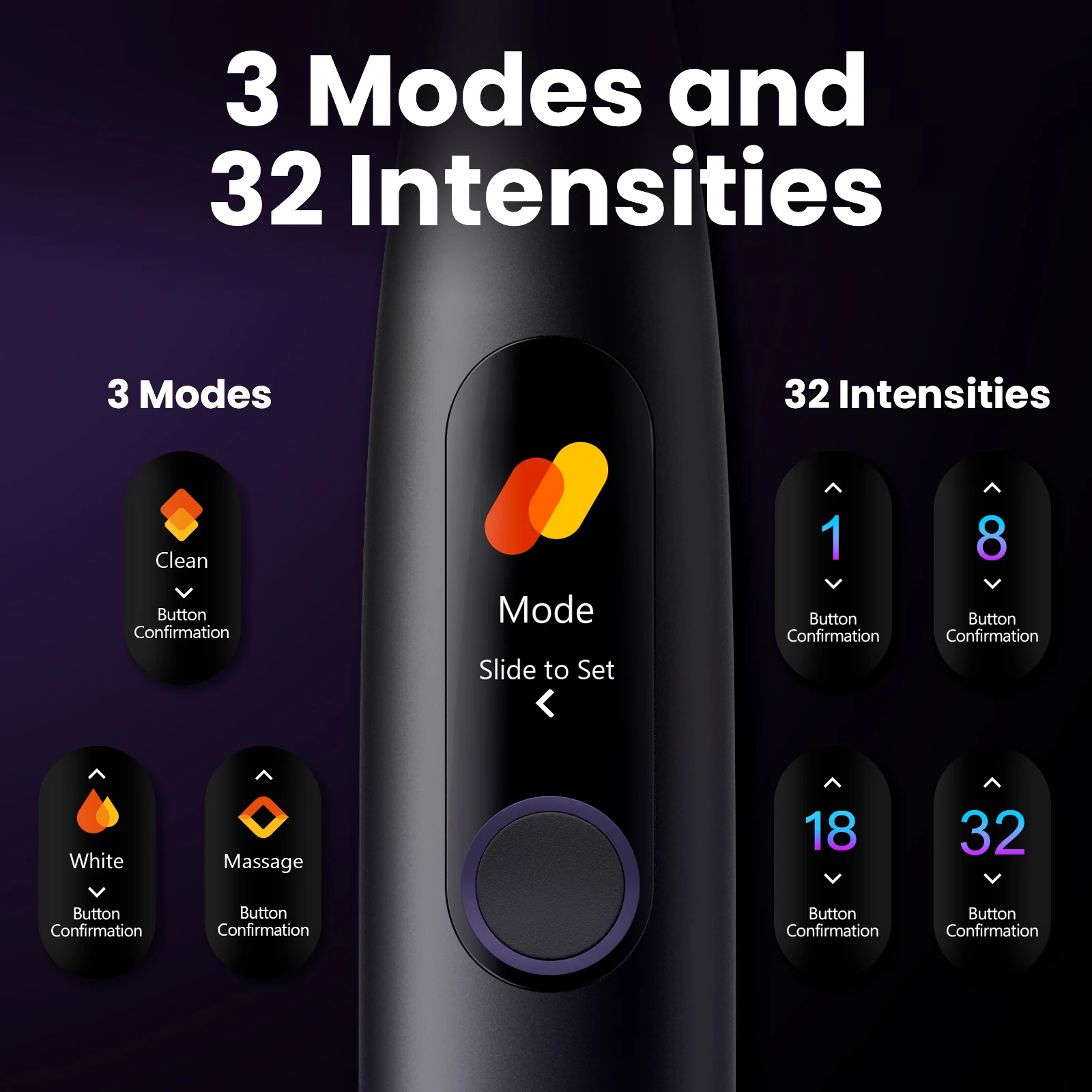 Oclean X Pro Smart Sonic spazzolino elettrico Display a colori IPX7 spazzolino per sbiancare i denti APP automatica ricaricabile