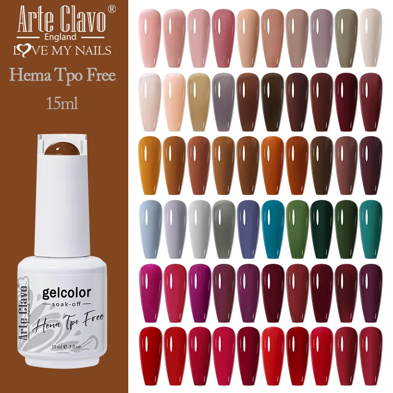 آرتي كلافو هيما Tpo الحرة هلام مسمار البولندية الخريف الشتاء سلسلة 15 مللي LED الهجين الورنيش مات قاعدة معطف مسمار الفن Gellak التمهيدي #1