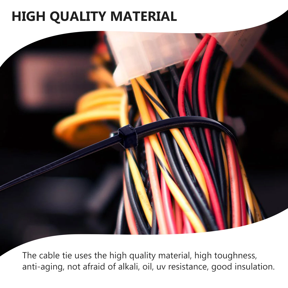 

Wire Fixing Base Holders Self Adhesive Cable Tie Mounts for Organizing Cables Clutter Black Zip Tie Base Holders