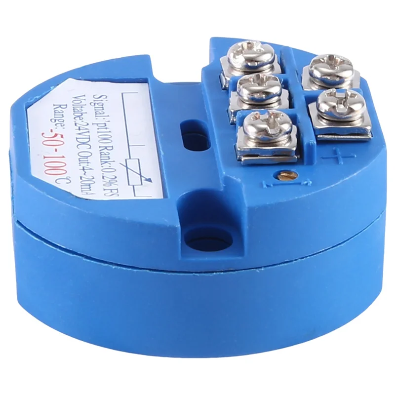 Resistência térmica do módulo transmissor de temperatura RTD PT100 -50-100 ° C DC24V Saída 4-20MA Fácil de usar
