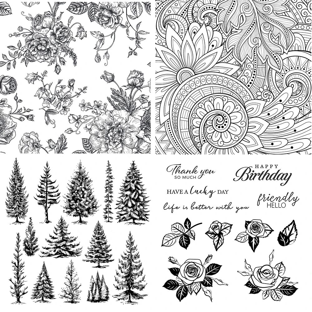 Pine Trees/Roses/Dr… - image
