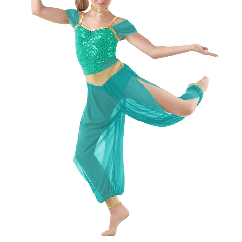 

MiDee Indian Dance Costume Girl Women Bollywood Classical Competition Performance Stage Dance Outfits Contemporary Lyrical Cloth