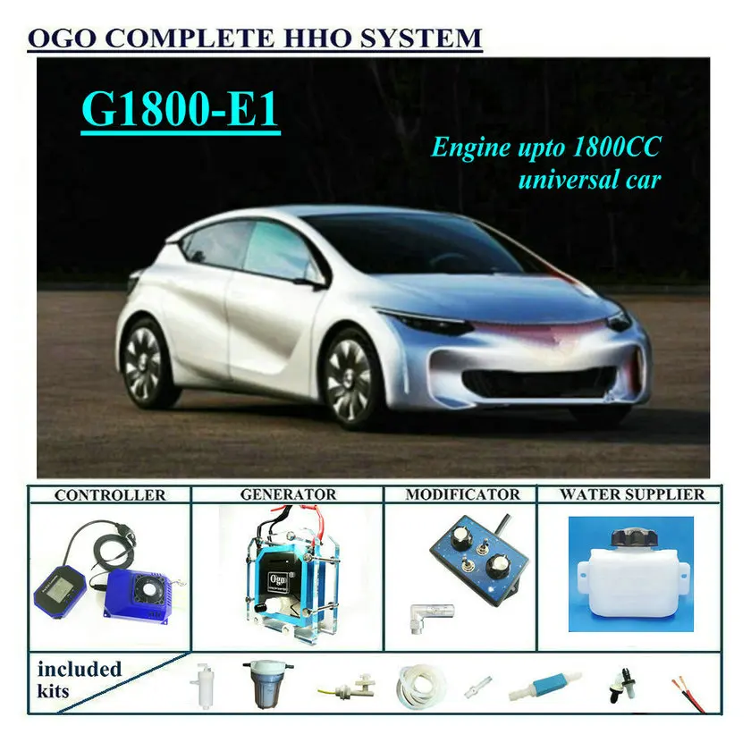 OGO Complete HHO system G1800-E1 Smart PWM MAP/MAF UPTO 1800CC