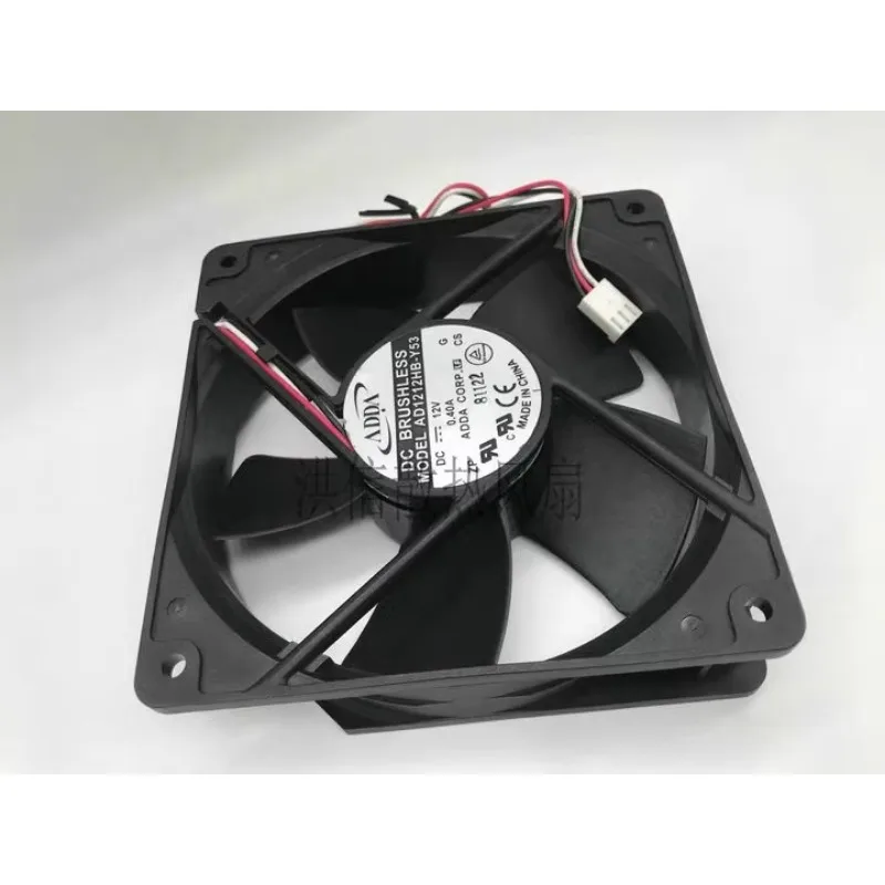 Original New CPU Cooler Fan for ADDA AD1212HB-Y53 12032 12V 0.40A Computer Fan 3-wire 12CM 120*120*32MM