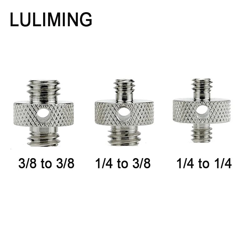 

Stainless Steel 1/4 to 1/4 3/8 Inch Conversion Screw 3/8 to 3/8 Tripod Ballhead Camera Screw Photography Stabilizer Accessories