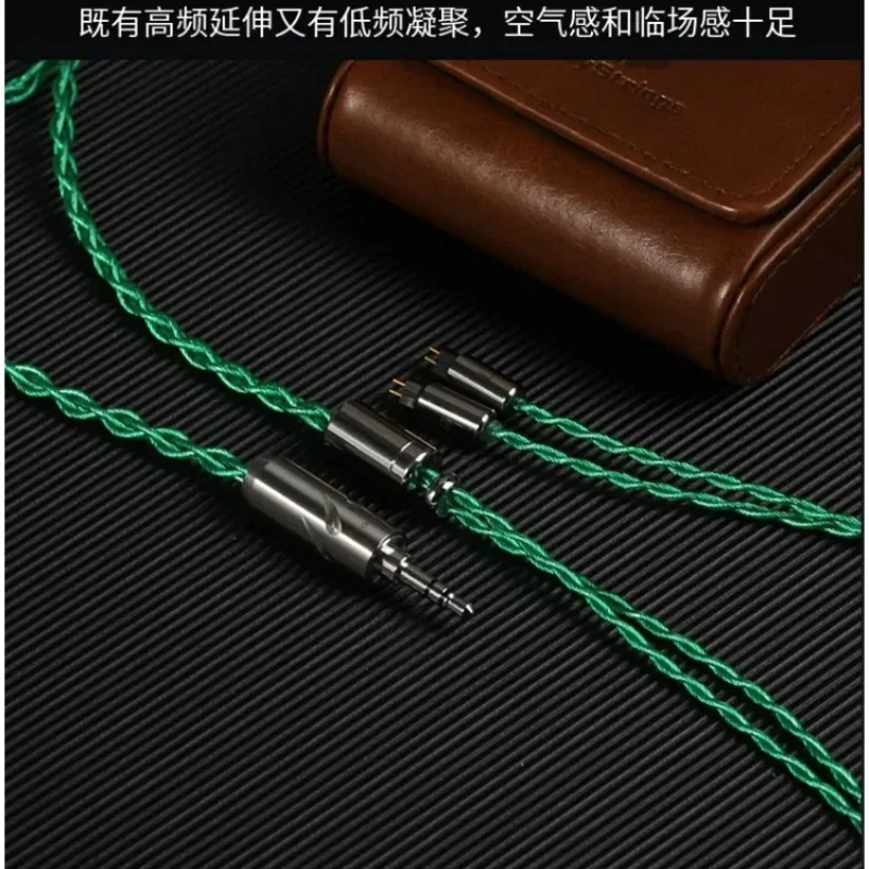 

Новый кабель FiftyStrings Sliver Π Upgrade Cable Taiwan Wanlong Female Voice Upocc из стерлингового серебра с монокристаллическим покрытием для HIFI-наушников