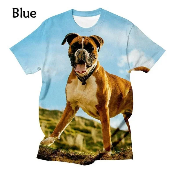 Summer New Fashion Casual Men\'s and Women\'s Boxer Printed 3d T-shirt Hip-hop Funny T-shirt Top Plus Size Xs-5xl