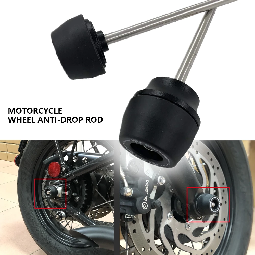 

For Triumphal BobBER 2017-2021 Speed Master2018-2021 Front/rear wheel anti-drop rod motorcycle accessories