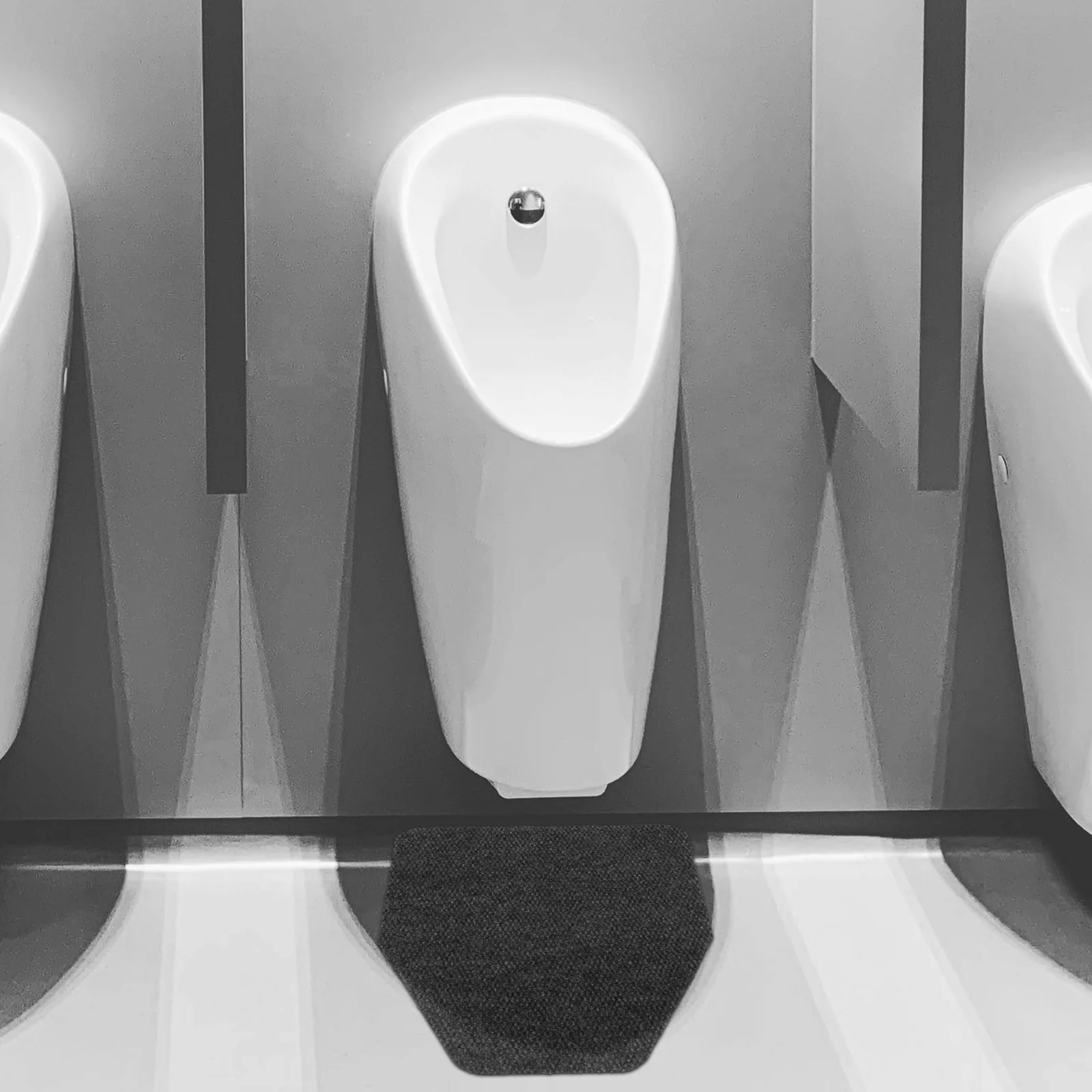 

Dark Grey Men Urinal Mats Nonslip Bathroom Floor Absorbent Urinal Mats for Restroom Floor Protection Toilet Urine Mat