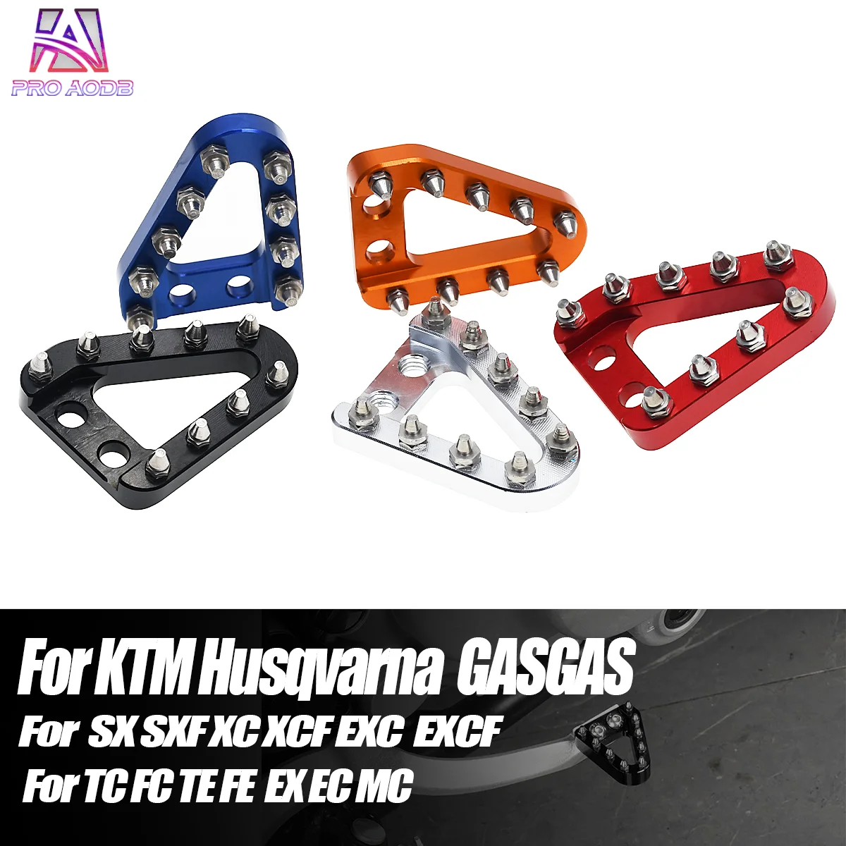 CNC Rear Brake Pedal Step Plate Tip For Husqvarna TC TE FC FE KTM EXC EXC-FSX-FXC-F XCF-W 2008 Dirt Bike Motocross Accessories