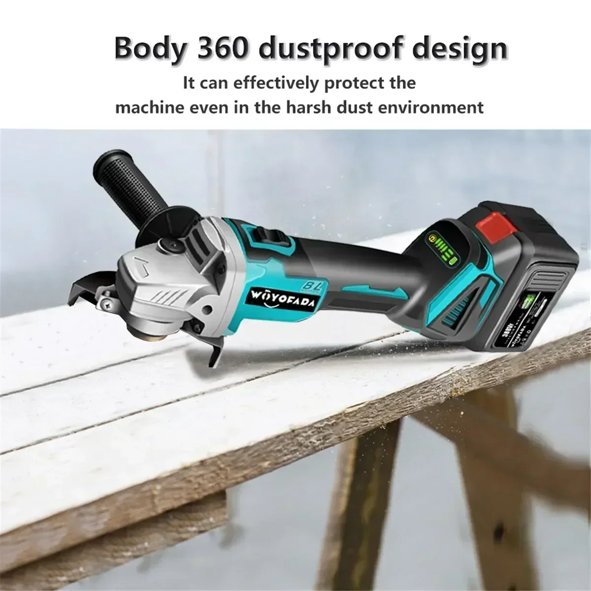 125mm Cordless Brushless Electric Angle Grinder Grinding Machine DIY Woodworking Power Tool For Makita 18V Battery