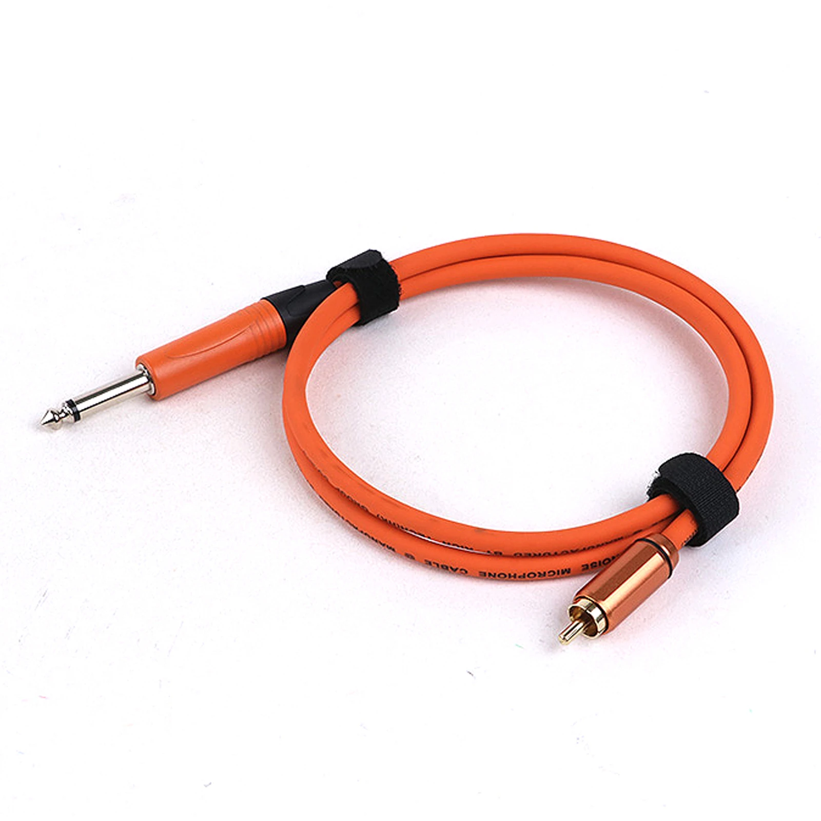 RCA To 1/4 Inch TS/TRS Audio Cable 6.5MM Mono/Stereo To RCA  Audio Interconnect Colorful Cable for Speaker Mixer Amplifier TV