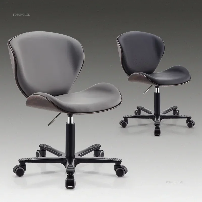 #Simple Barber Chairs Barber Shop Lift Chair Rotating Pulley Large Work Stools Makeup Manicure and Hairdressing Salon Chair C N