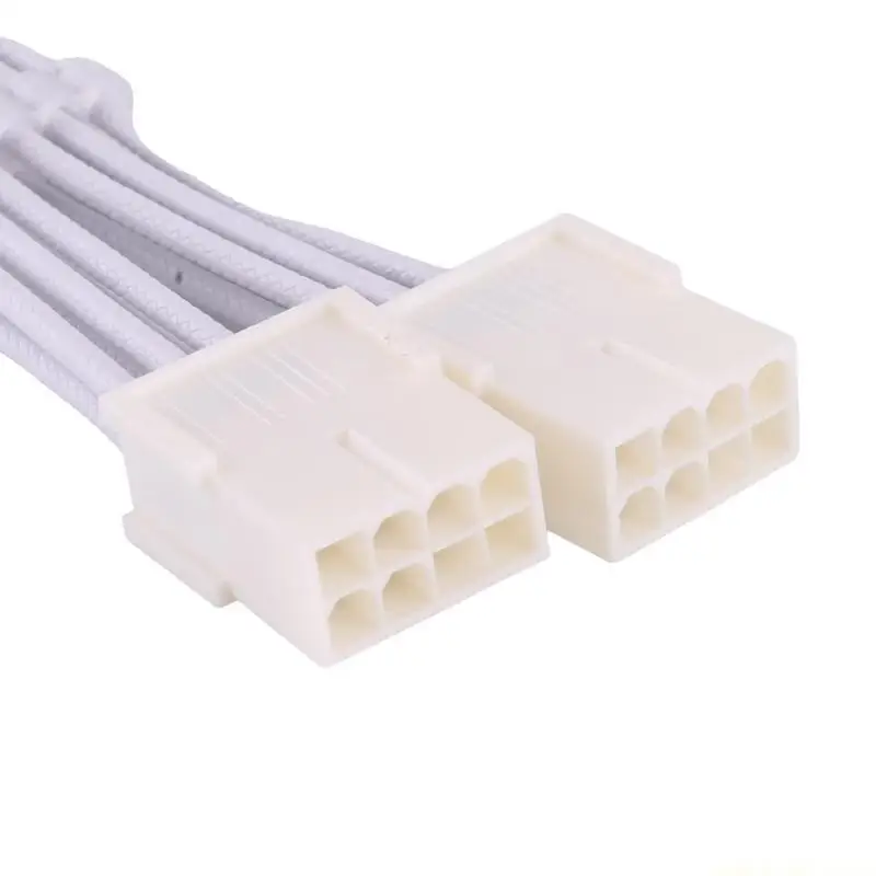 

Прочный 2x 8-контактный разъем PCIE 5.0 12 + 4 16-контактный кабель видеокарты для RTX4000 RTX40