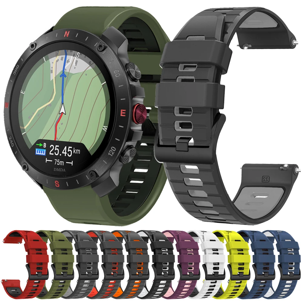 20 22mm Soft Silicone Strap For Polar Ignite 3 2/Grit X X2/Vantage M M2 M3 V3 Replacement Watch Band for COROS Pace 3 2/APEX Pro