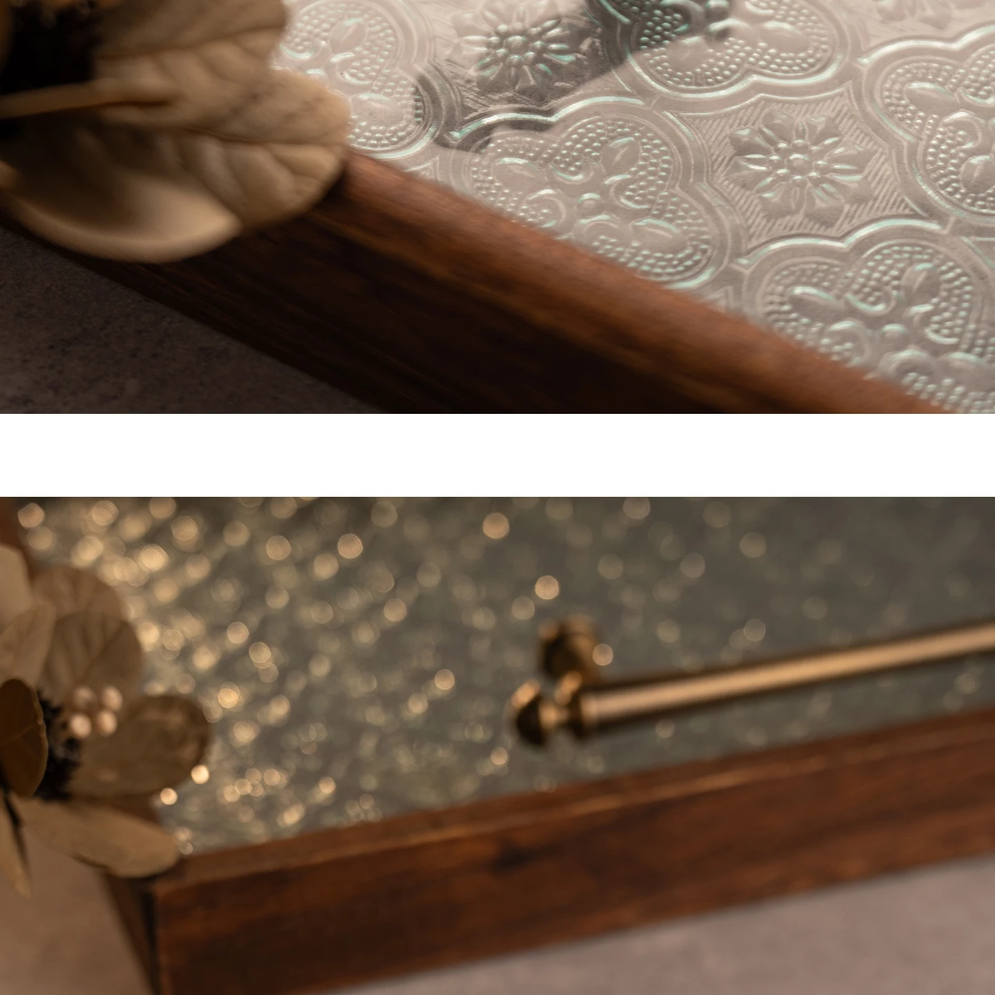 Antique brushed brass cabinet pull 8