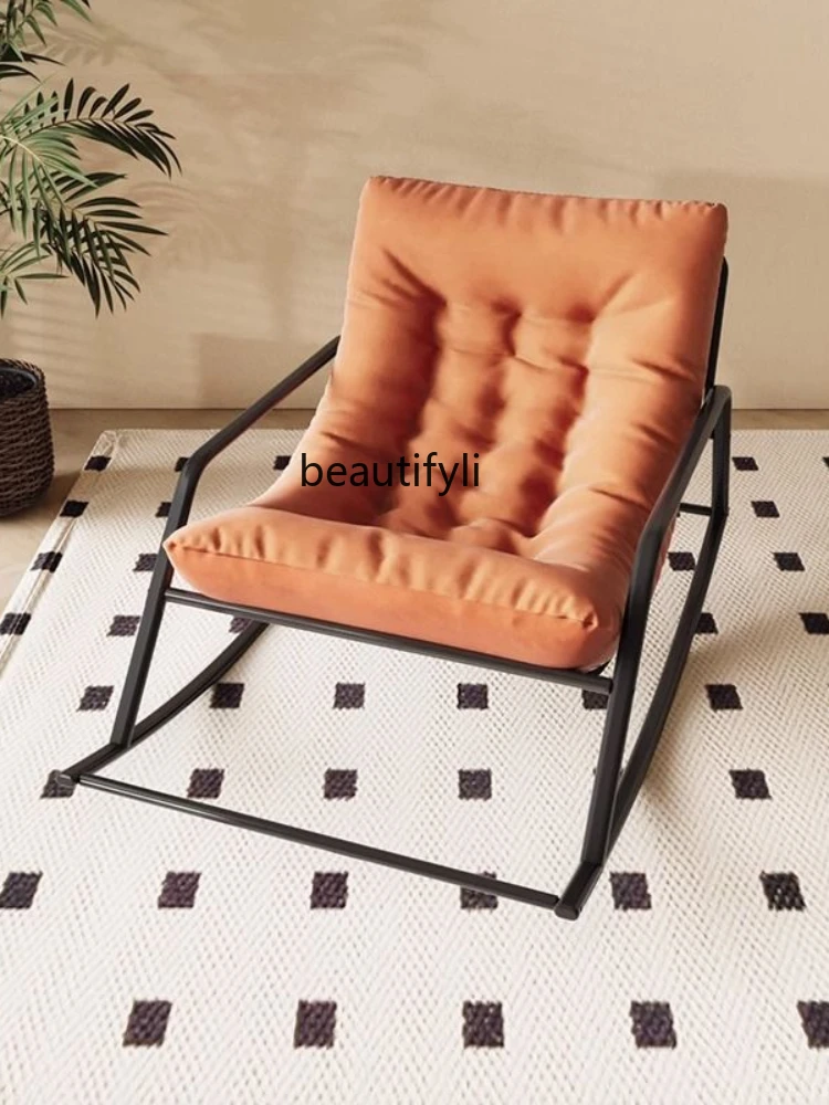 Rocking Chair Single Double Recliner Couch Bedroom Balcony Living Room Leisure Lunch Break Leisure Chair