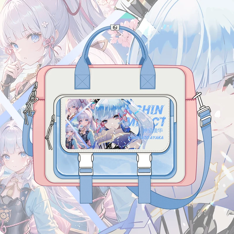 Moda Genshin Impact Wanderer Cos torba Crossbody torba kurierska o dużej pojemności szkolna Anime Xiao Bag studentka na co dzień chłopcy dziewczynki