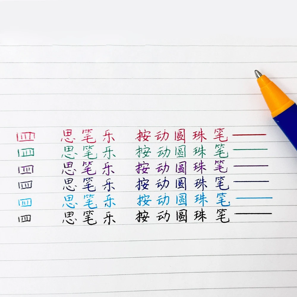 6pcs/set German Stabilo Ballpoint Pens Oil-based with Multiple Colors of 0.5mm for Writing Signing 6030 School Office Stationery