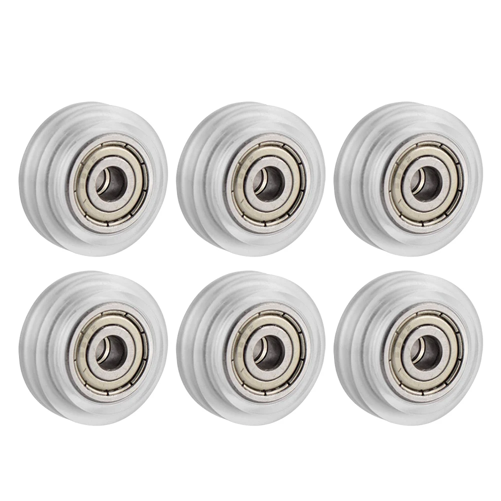 

6 Pcs Pulley Accessories Wheels Bearing 3D Printer Roller Ball Bearings Parts Passive Round Component