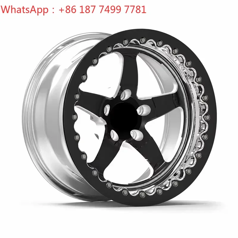 3-Piece Forged Racing Wheel Rim 15 17 18 20 Inch 4x108 5x112 5x114.3 5x115 5x120 5x120.65 5x127 Custom ET
