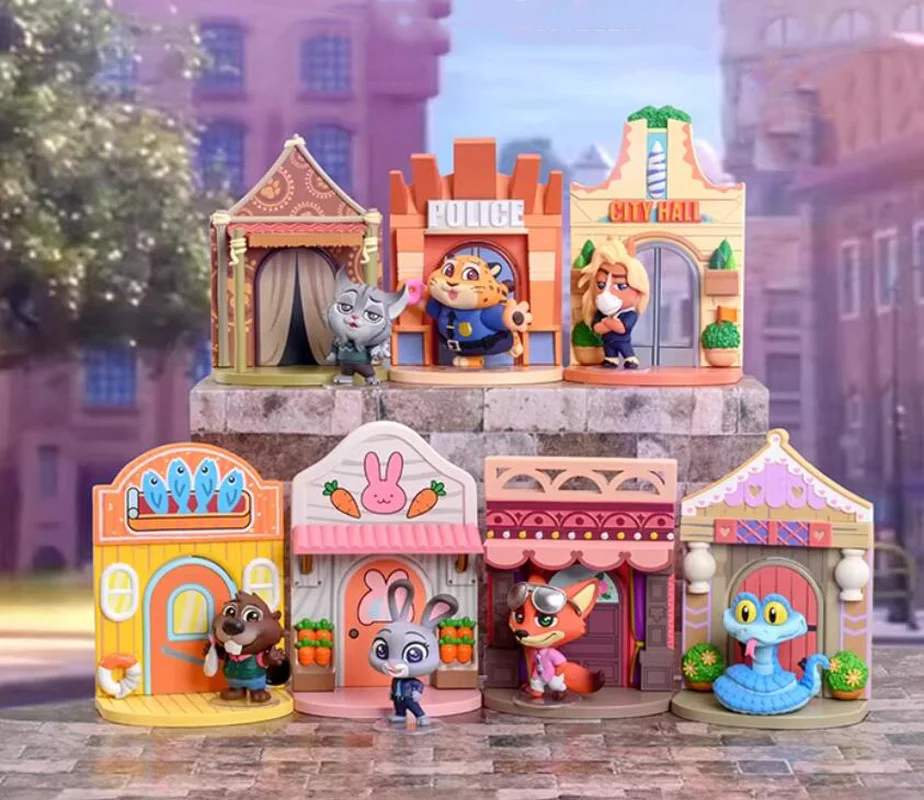 

Zootopia 2 Scene Blind Box Judy Nick Cute Cartnoon Anime Doll Home Desktop Figure Model Ornament Mystery Box Trendy Toy Gifts