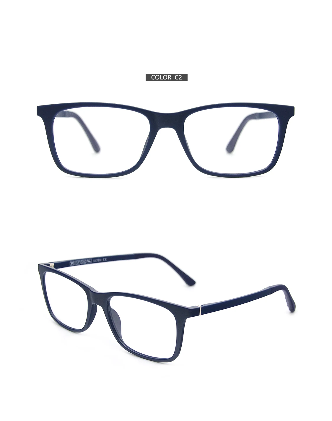 RS003 Myopie Brillen Rahmen Männer Quadratische Optische Gläser Rahmen Polarisierte Magnetische Clip auf Sonnenbrille – Detail 14