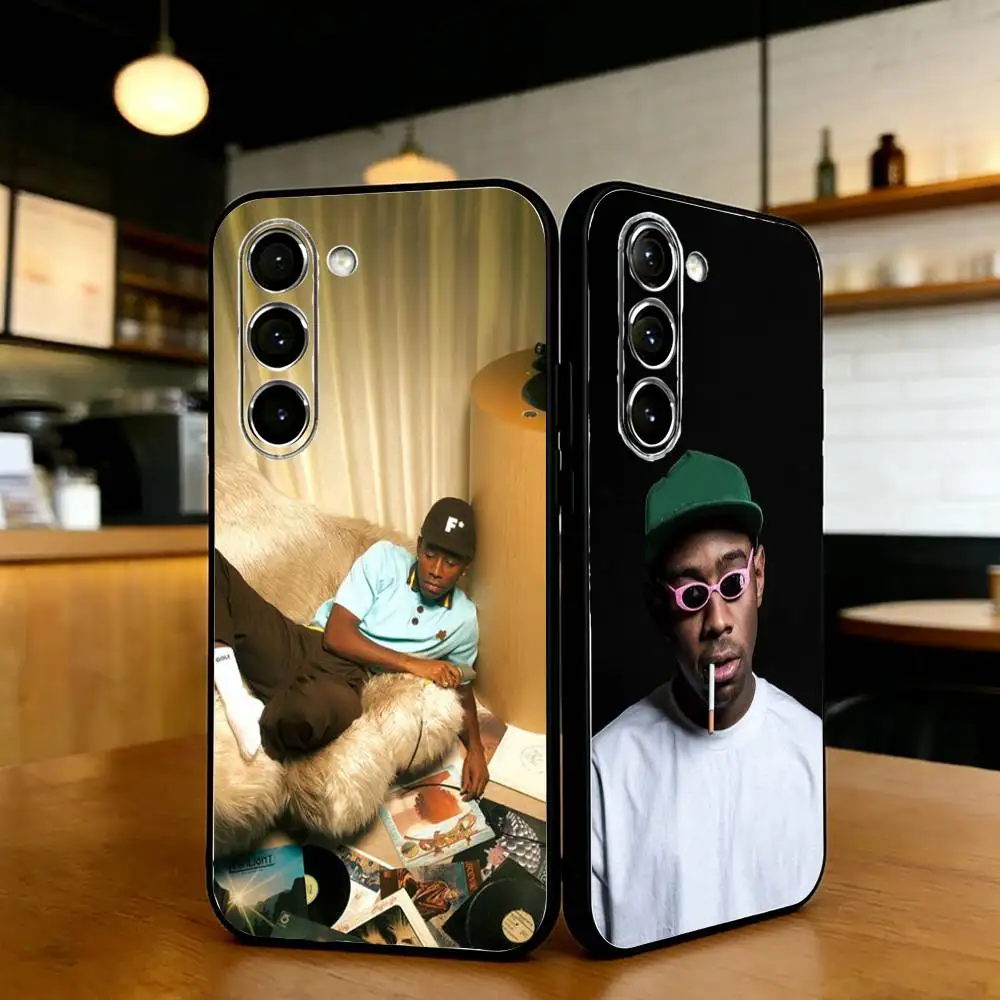 

Rapper T-Tylers The Creatorv Phone Case For Samsung S25,24,23,22,30,21,Ultra,Plus,Lite,FE,Black Soft Case