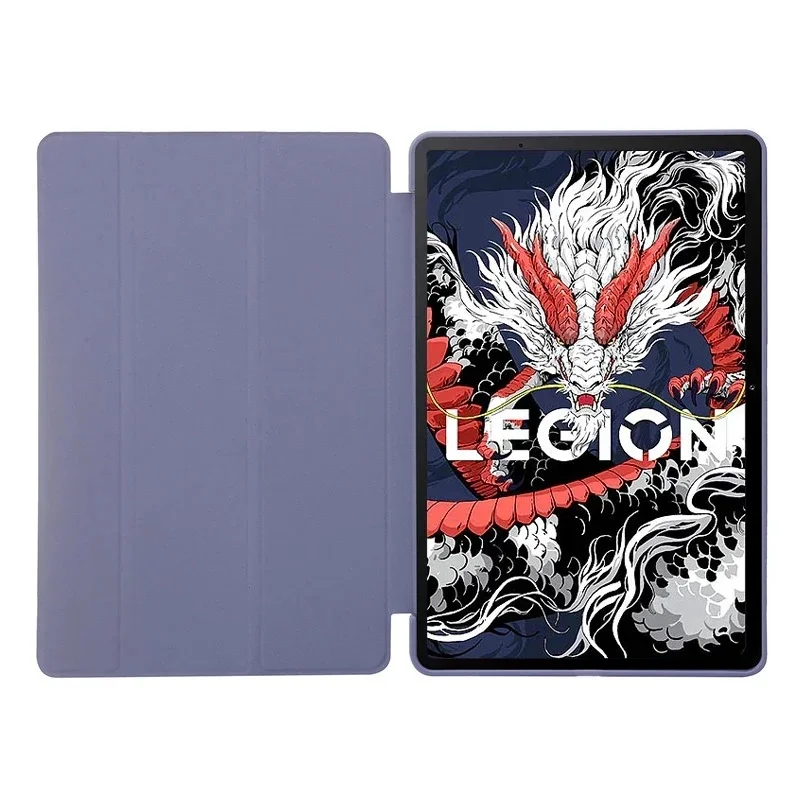 For Lenovo Legion Y700 2025 Case PU Leather Soft TPU Back Stand