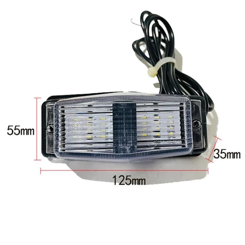 1Pcs Amber White LED Truck Scania Front Grille lights Frong double burner ple marker Lights For DAF  Man For Benz truck lights