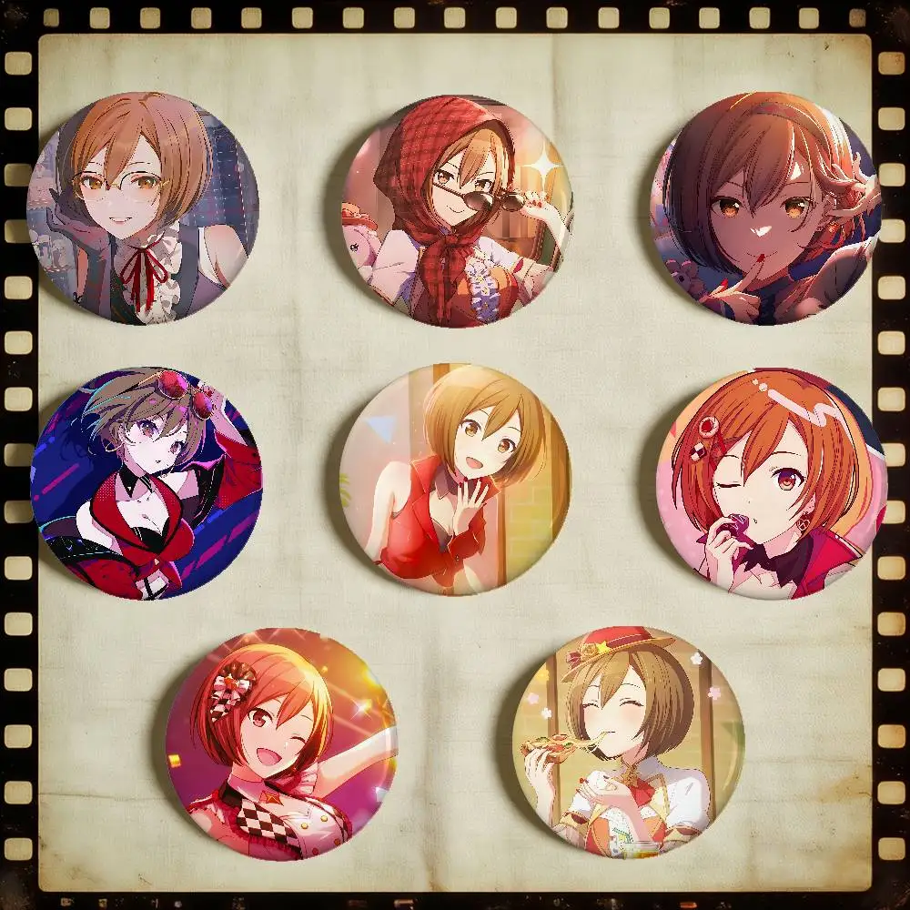 Virtual Singer M-MEIKO Round Exquisite Badge Brooches Creative Pins For Clothes Hat Backpack Gift Accessories