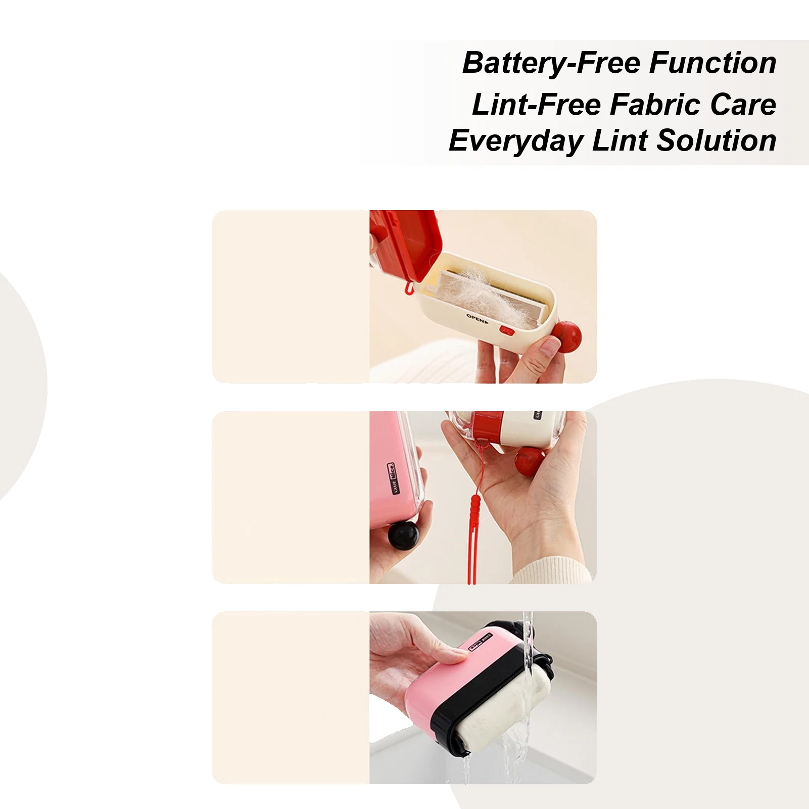 Sticky Lint Rollers For Pet Hair Long-Lasting Washable Tool Pet Hair Cleaner For Clothes Furniture Carpet Couch Car Seats Home