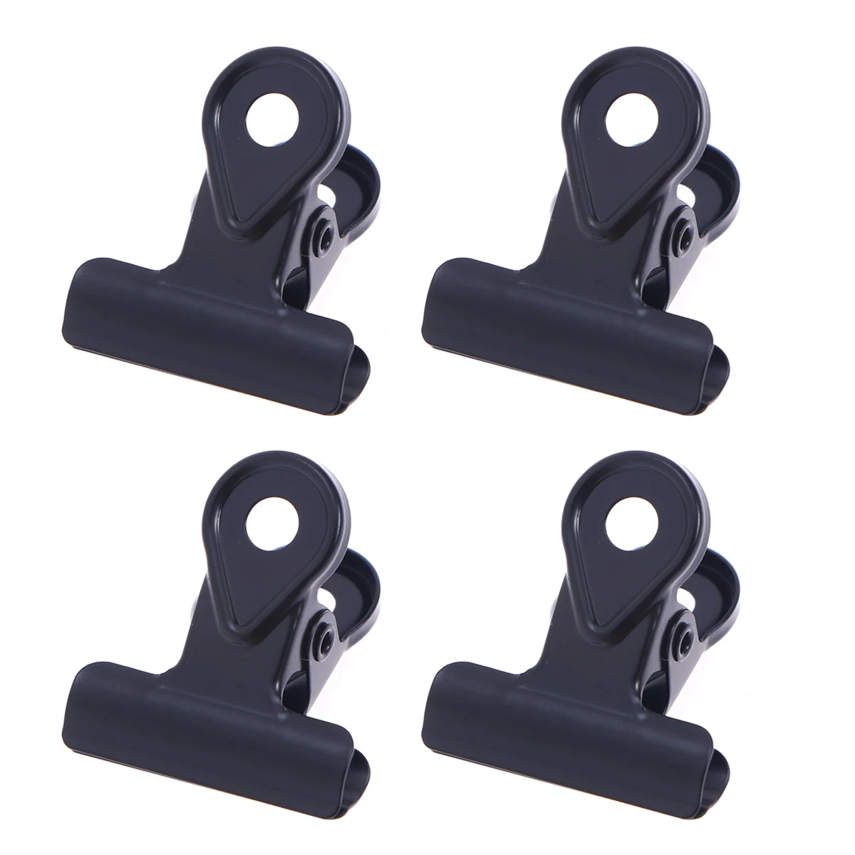 

20pcs Financial Notes Clip Binder Paper Clamp Copper Hinge Clips Black Mini Organizing Desk Office Supplies Craft Tool