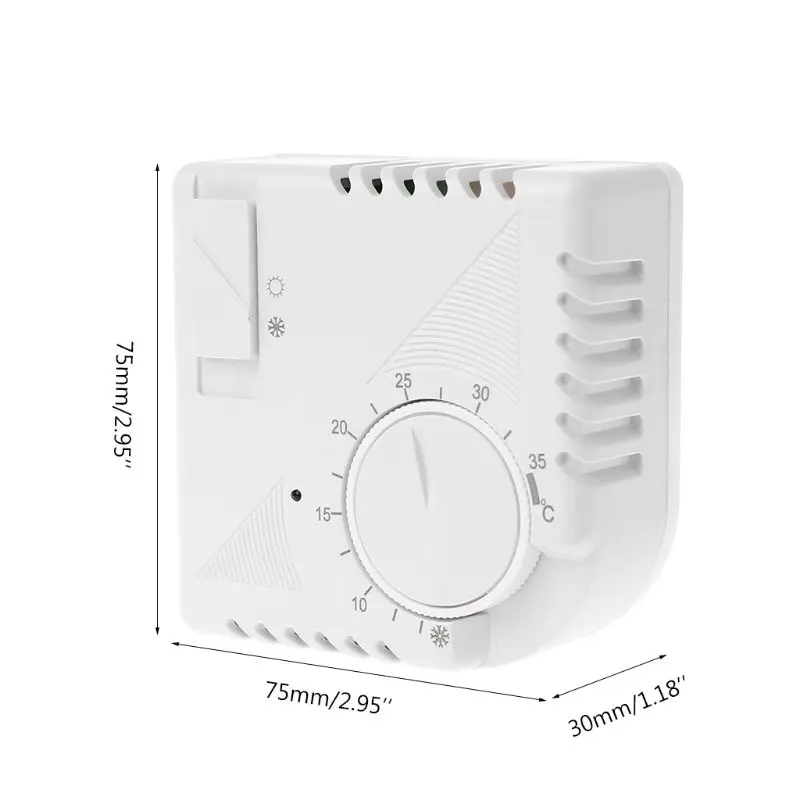 Universal 220V 250V 50/60Hz Room Thermostats Energy Save Mechanical Temperature Controller with Switcs