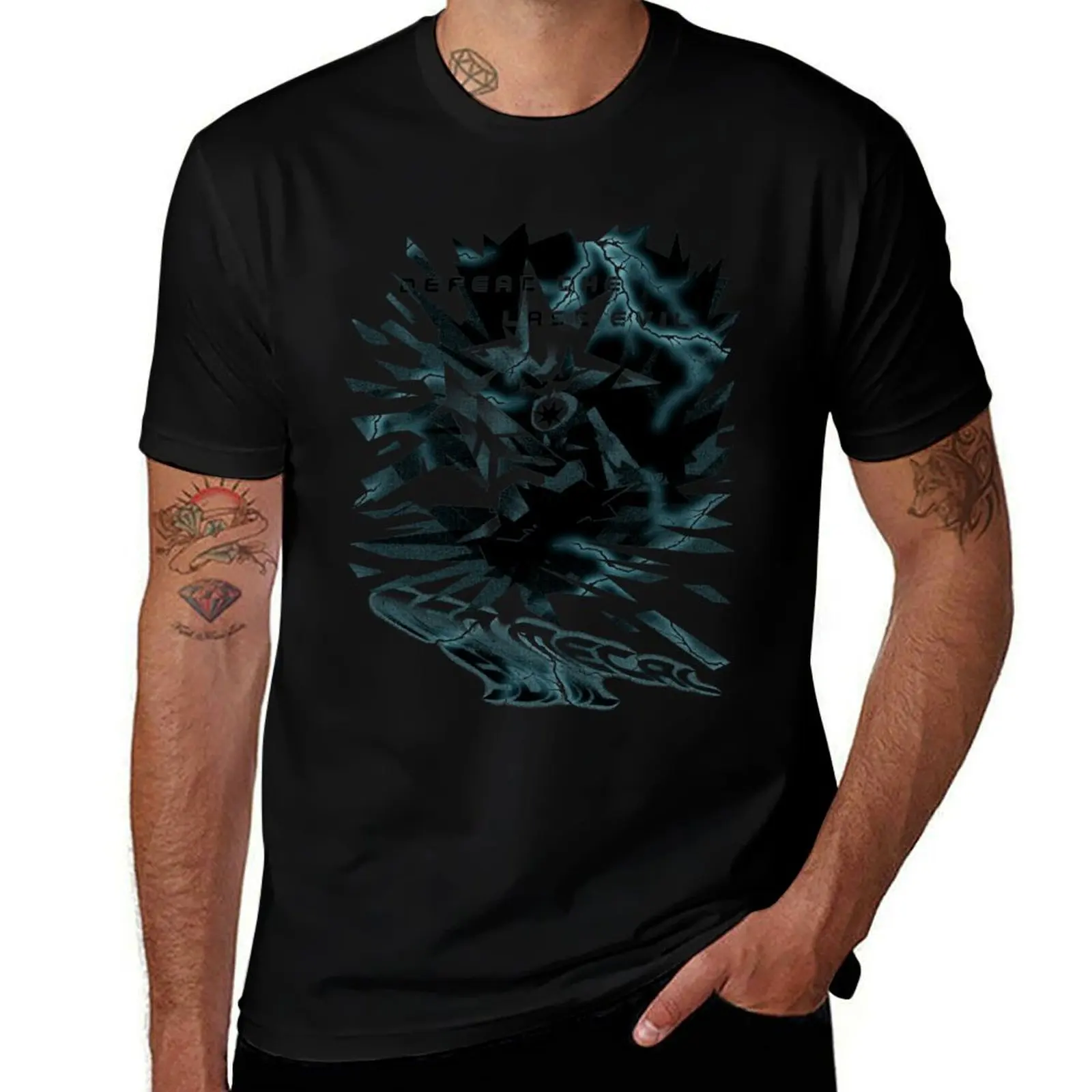 defeat the last evil T-Shirt Water Resistant Casual T-Shirt