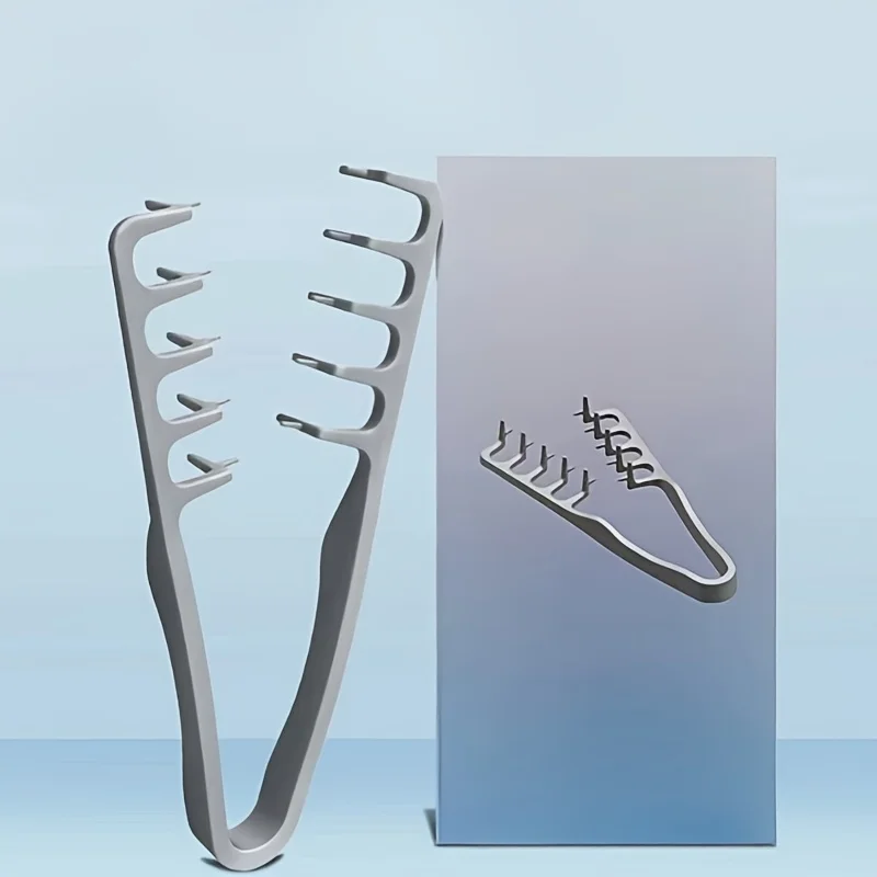 A plump and fluffy texture styling comb enhances the roots and adds texture, suitable for short to medium hair styling