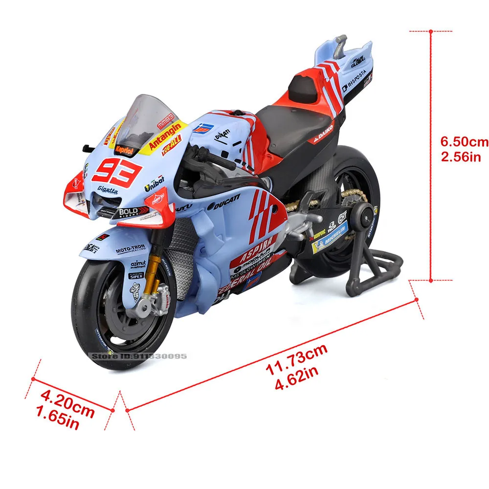 Maisto 1:18 2024 Gresini Racing MotoGP #93 Marc Marquez #73 Alex Marquez casting alloy motorcycle Model collection gift toy