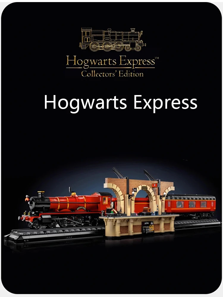 Chinese bouwstenen 5600 stuks rode express trein grote treinstation montage puzzel bouwstenen speelgoed model jongen cadeau