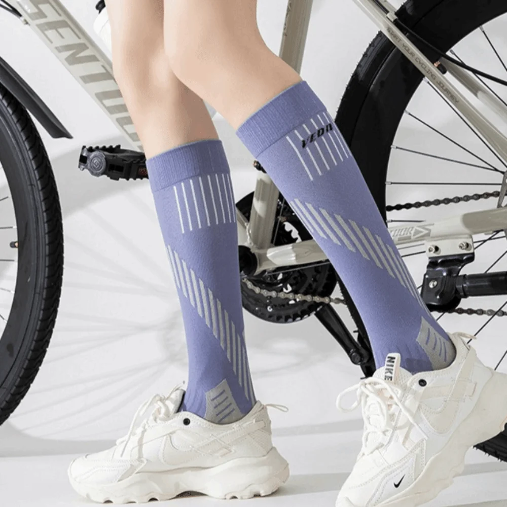 

Модные нескользящие компрессионные носки, подошва с поддержкой кровообращения, велосипедные носки для бега, гольфы, медицинские беговые спортивные носки