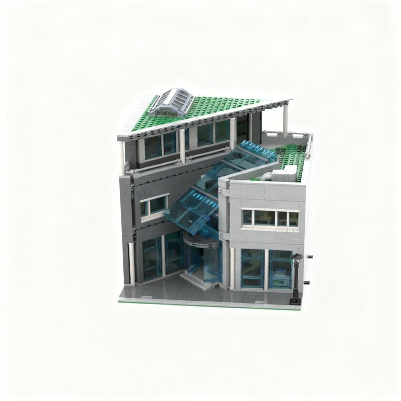 3082pcs MOC Modular Buildings Modular Modern Library Model Building Blocks Christmas Gift Architecture 3D Display DIY Education