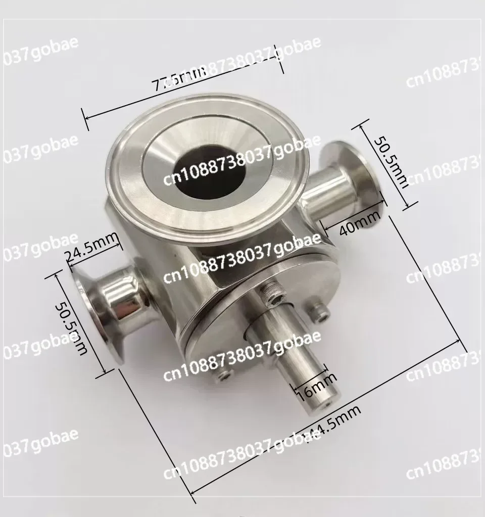 Filling machine accessories, paste filling machine rotary valve, pneumatic filling machine three-way rotary valve