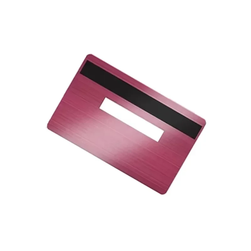 أفضل سعر من المصنع مخصص 4442 و4428 فتحة رقاقة شريط مغناطيسي فيزا بطاقة ائتمان معدنية فارغة مع الباركود