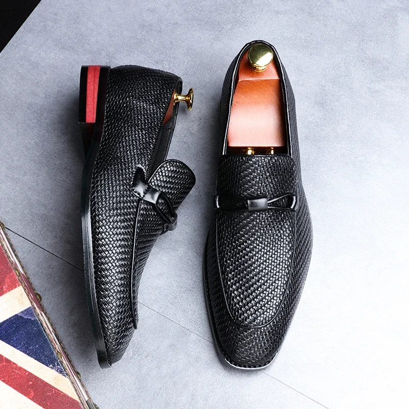 formal shoes men Leather Spring Autumn Oxford Loafers Breathable Flats Men Sapatos Masculino Comfortable Shoes zapatos de hombre