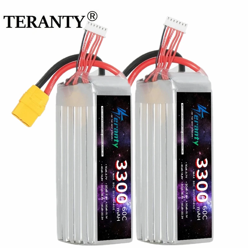 

6S 3300mah Lipo Battery 60C RC Car Boats Drone Parts With Deans T XT60 XT90 Plug 22.2V Battery for Remote Controlled Toys