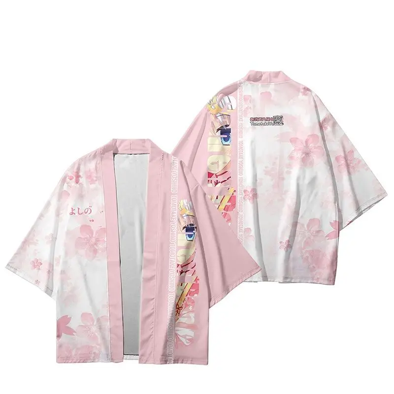 ملابس شين سينمان هانا يوزوكي أساهااتا يانو كوس يوكاتا وكيمونو للرجال والنساء من الجيل الثاني ملابس عصرية للألم #6