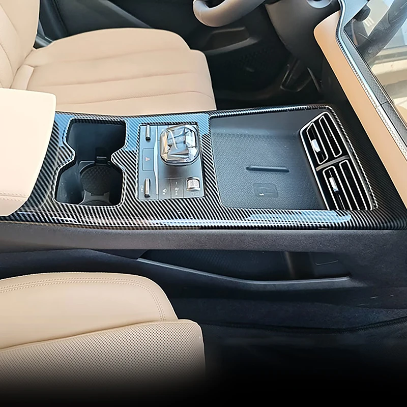 

Цветная центральная консоль из углеродного волокна, рамка переключения передач, декоративная накладка для BYD Song Pro 2025, аксессуары для интерьера автомобиля