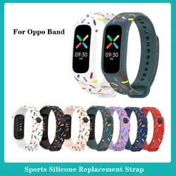 Soft Silicone Strap Print Bracelet For OPPO Band EVA