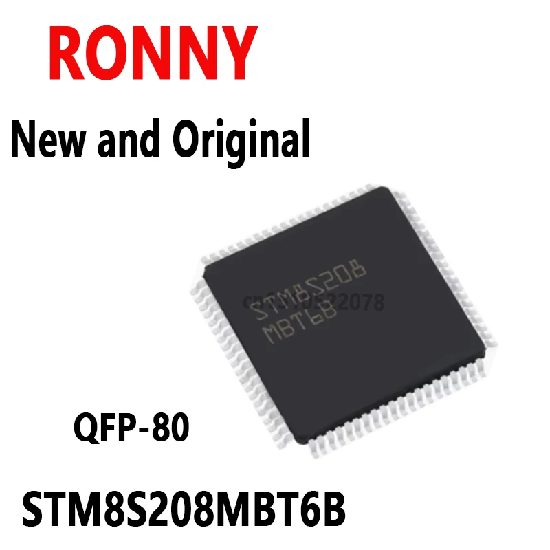 5PCS New and Original STM8S208 MBT6B QFP-80 STM8S208MBT6B