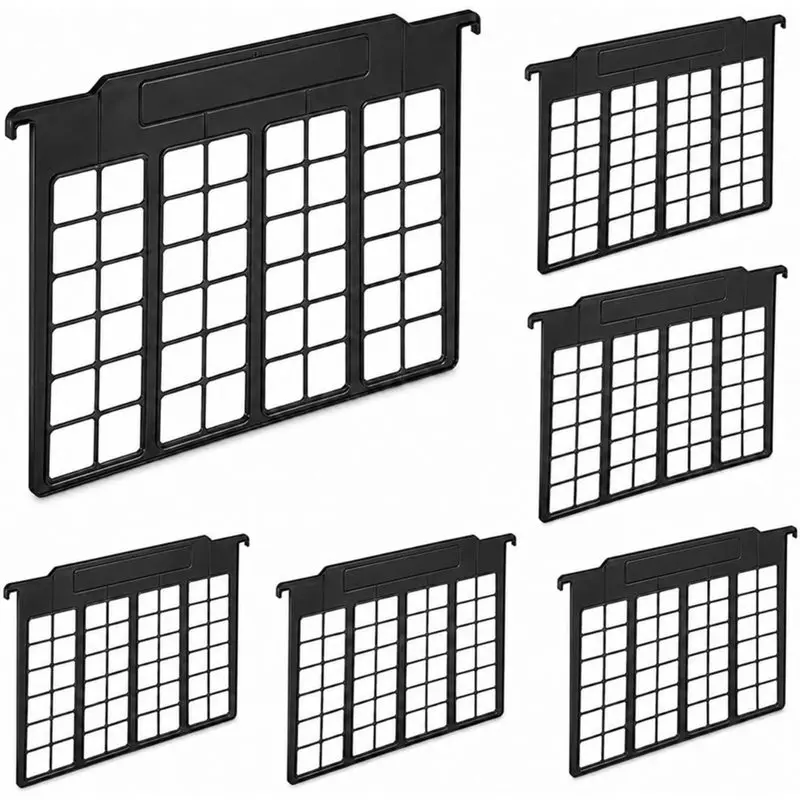 A09R! 6 Pcs Hanging File Folder Dividers Cabinet Separators