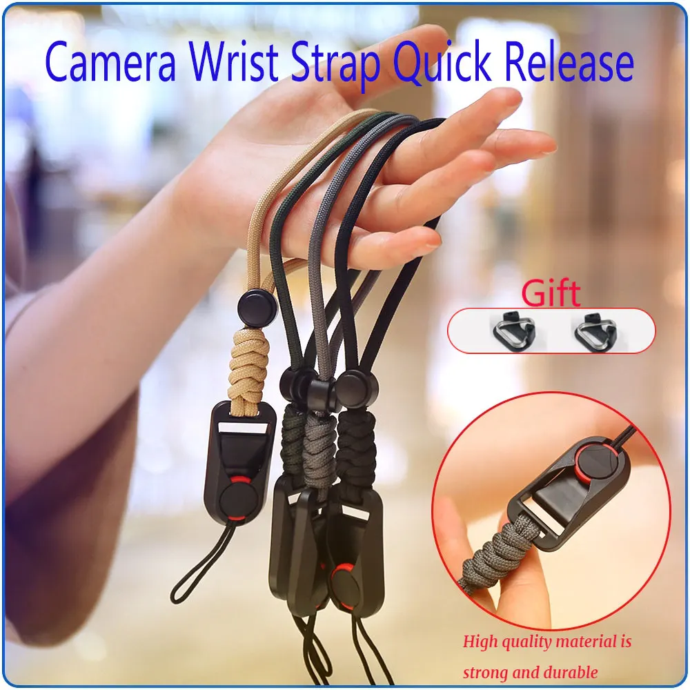 Camera Wrist Strap Quick Release Rope For Sony A9 Nikon Z7 Z6 Z5 D7500 Fuji Canon R50 R100 200D Olympus Panasonic SLR DSLR